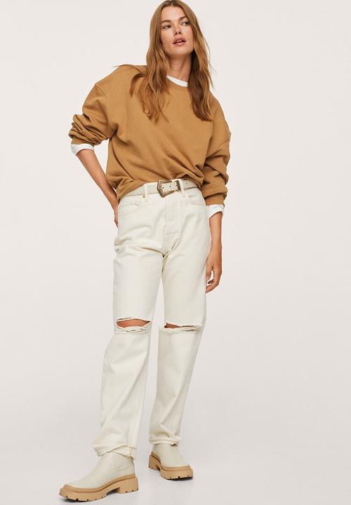 MANGO - Sweatshirt polka - medium brown