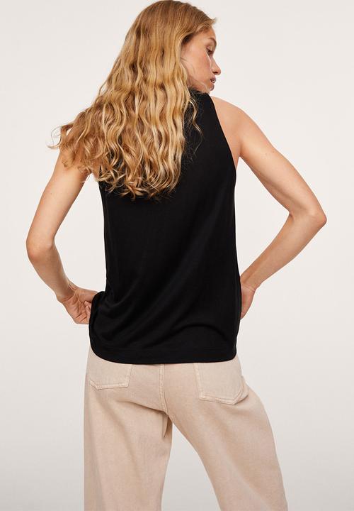 MANGO - Top lyo - black