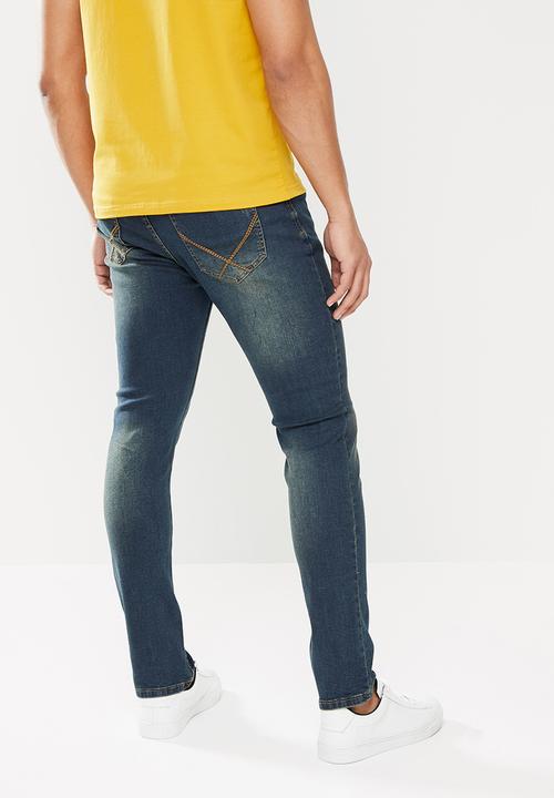 Pierre Cardin - Skinny fit - small rip - blue