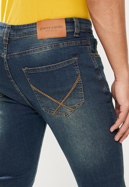 Pierre Cardin - Skinny fit - small rip - blue