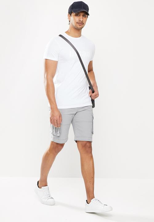urban° - Urban flock logo short sleeve t-shirt - white