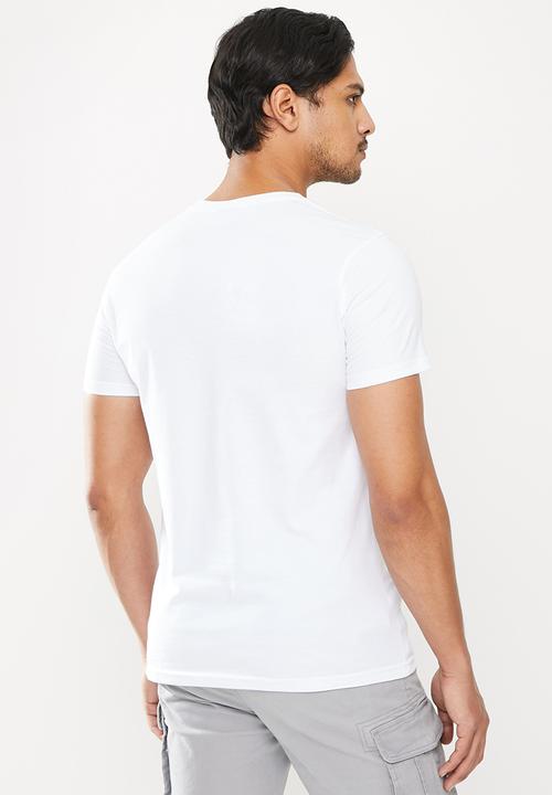 urban° - Urban flock logo short sleeve t-shirt - white