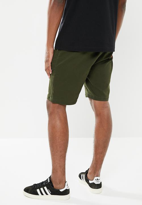 S.P.C.C - Otto regular fit elasticated shorts - green