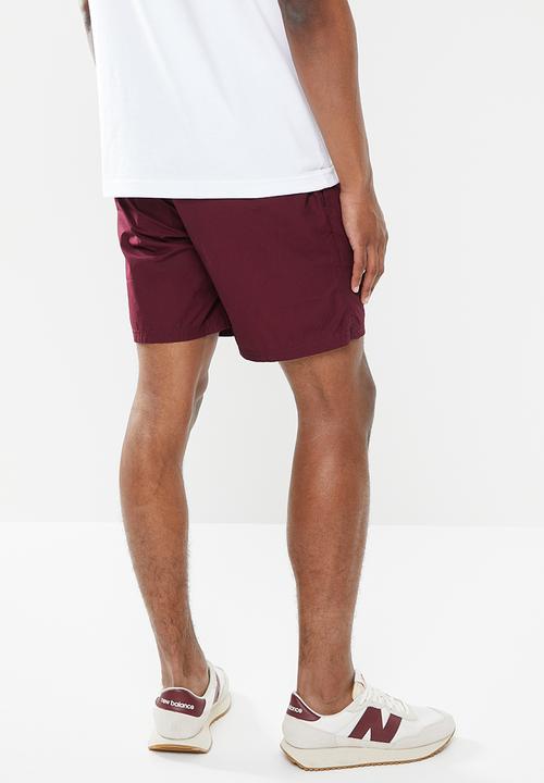 S.P.C.C - Olsen regular fit elasticated shorts - burgundy