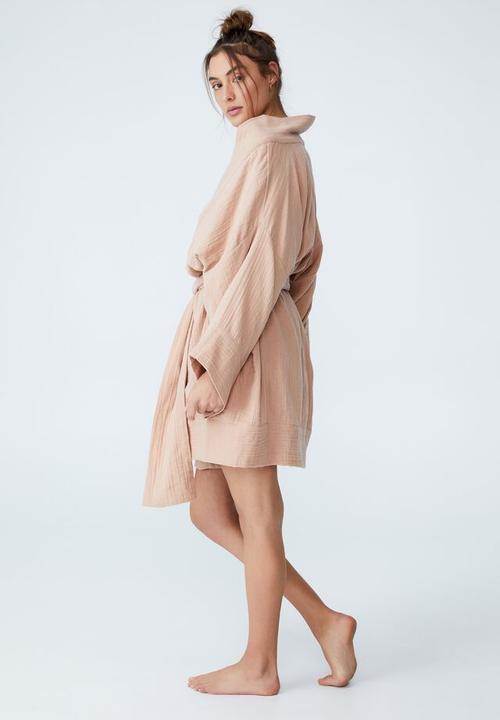 Cotton On - Pre party robe - pecan fudge