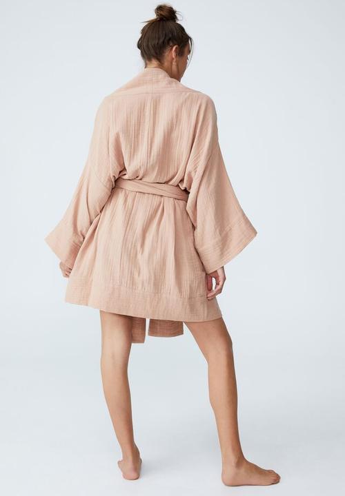 Cotton On - Pre party robe - pecan fudge