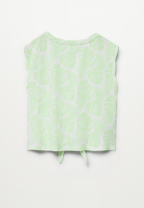 MANGO - T-shirt safari - green
