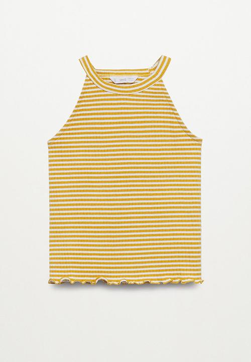 MANGO - T-shirt lane - yellow