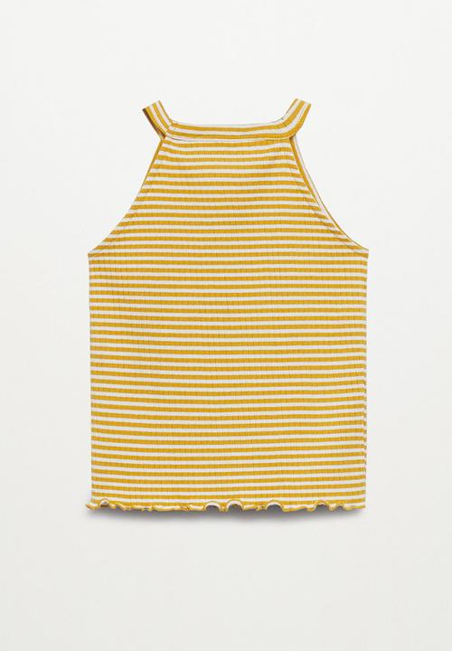MANGO - T-shirt lane - yellow
