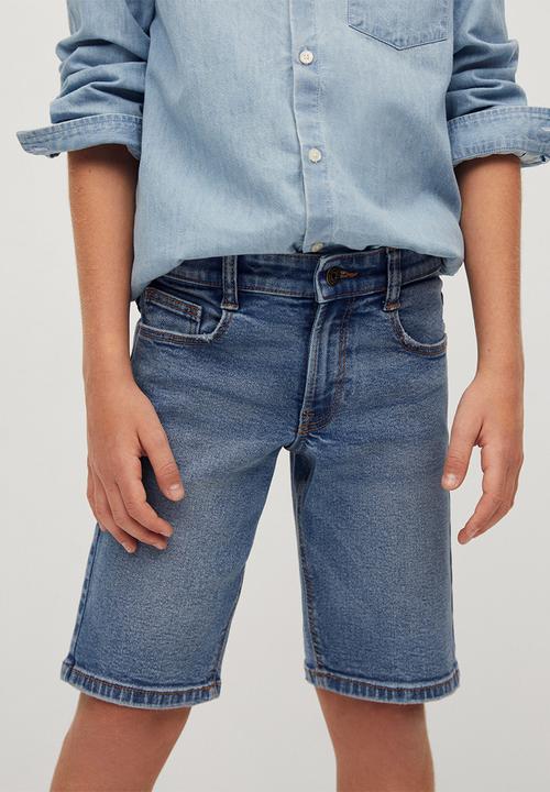 MANGO - Bermuda shorts john - light blue
