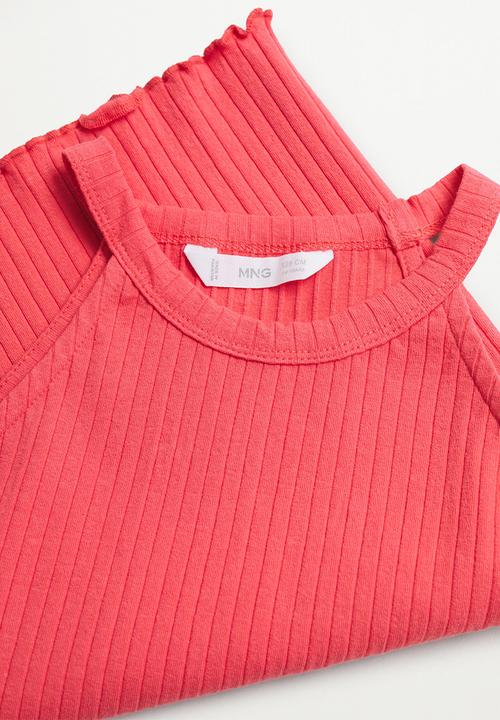 MANGO - T-shirt lane - red