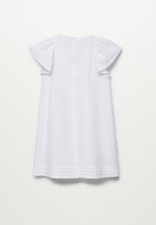 MANGO - Cotton pyjamas dress - white