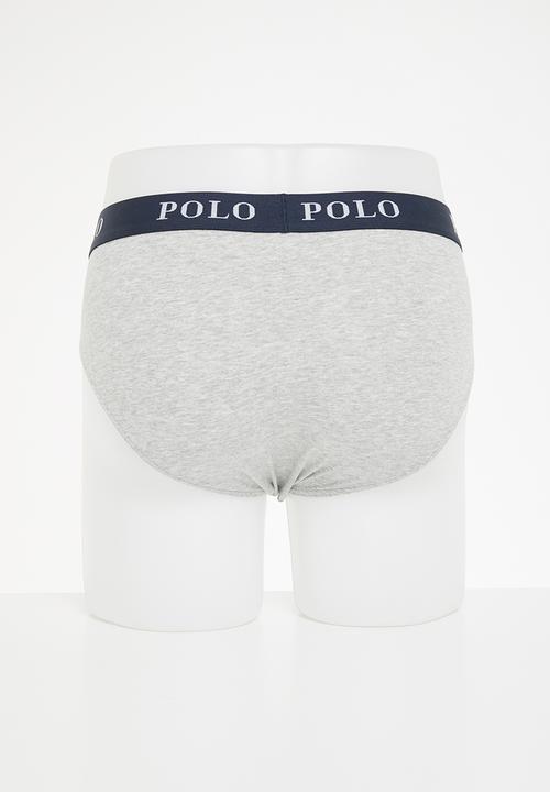 POLO - Rob plain knit briefs - grey