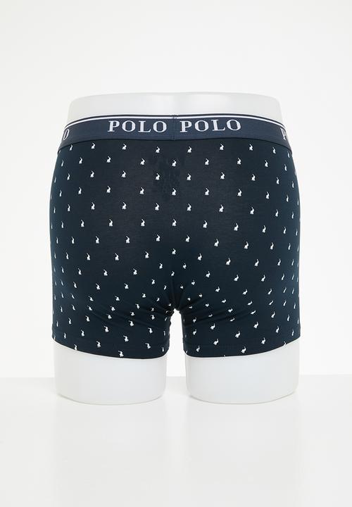 POLO - Reid aop pony knit boxer - navy
