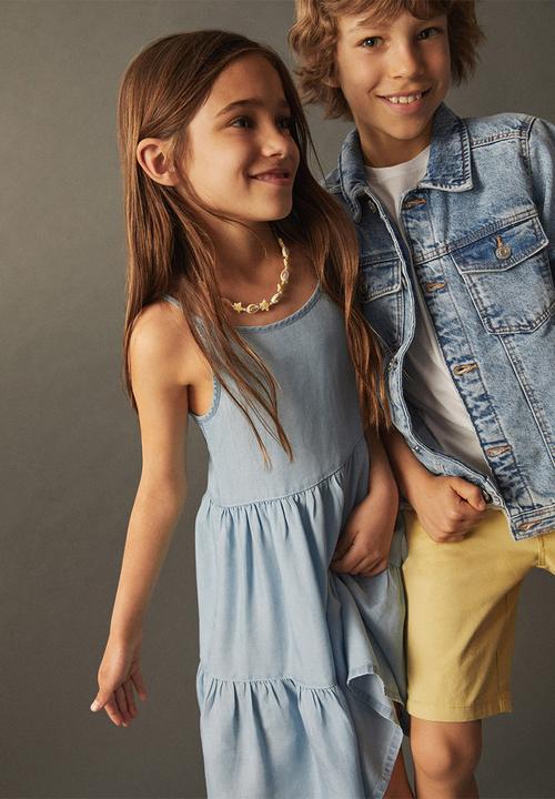 MANGO - Dress hawai - blue