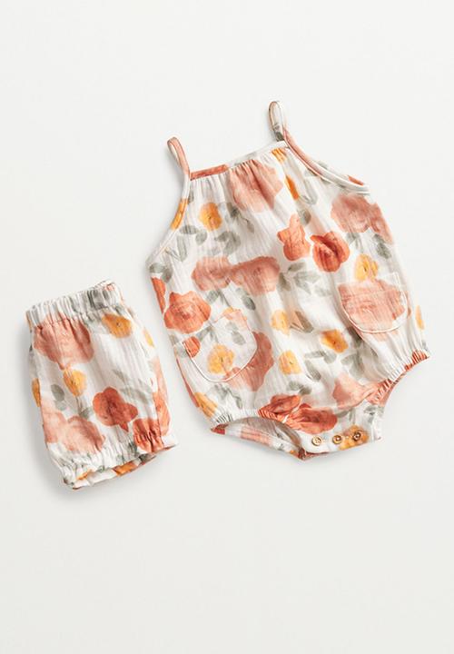 MANGO - Dungarees gardenbo - white