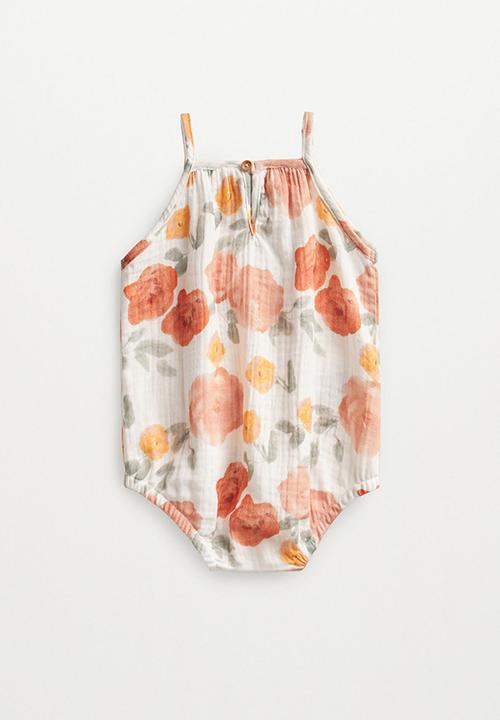 MANGO - Dungarees gardenbo - white