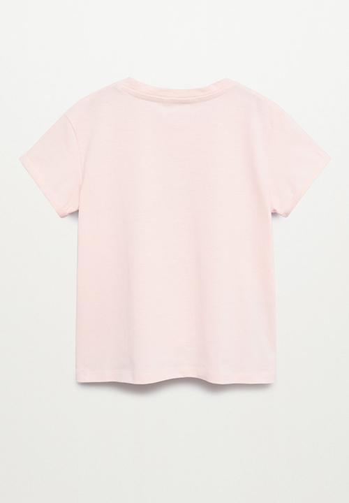 MANGO - T-shirt piedra - light pink