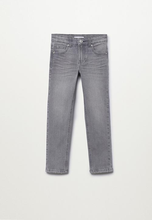 MANGO - Jeans slim - grey