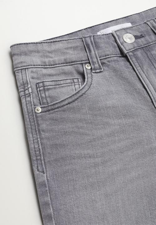 MANGO - Jeans slim - grey