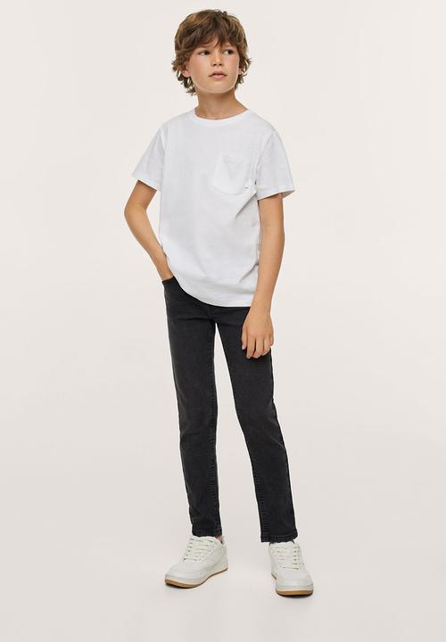 MANGO - Jeans slim - black 