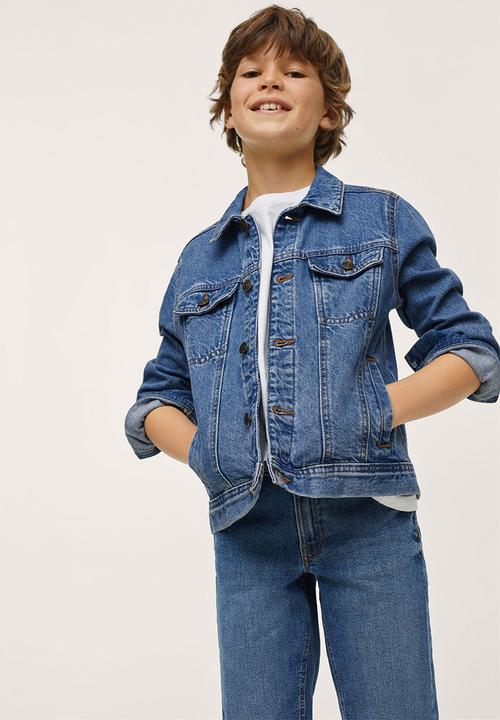 MANGO - Pocket denim jacket - open blue 1