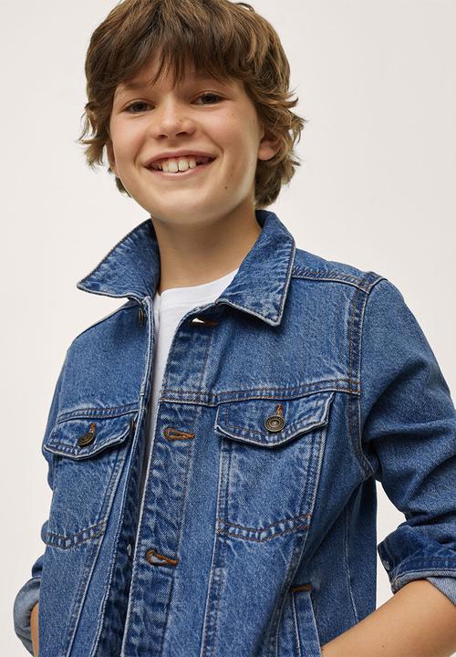 MANGO - Pocket denim jacket - open blue 1