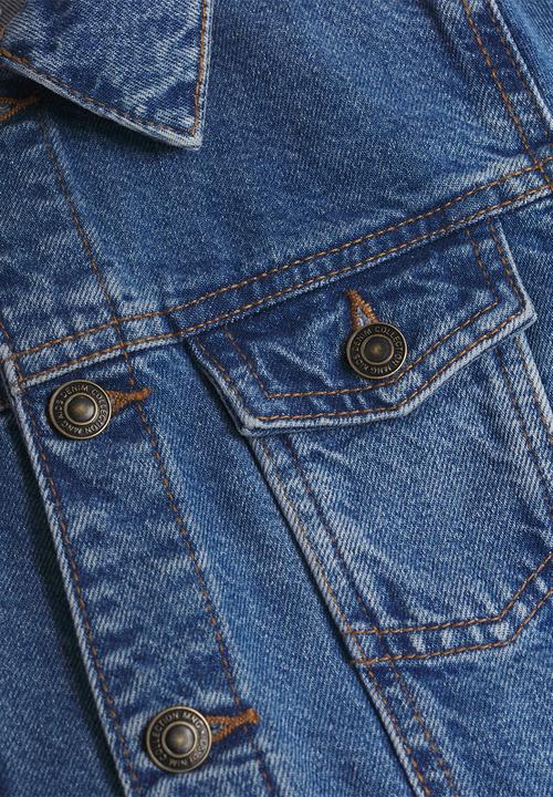 MANGO - Pocket denim jacket - open blue 1