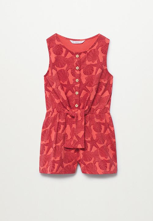 MANGO - Playsuit saray - red