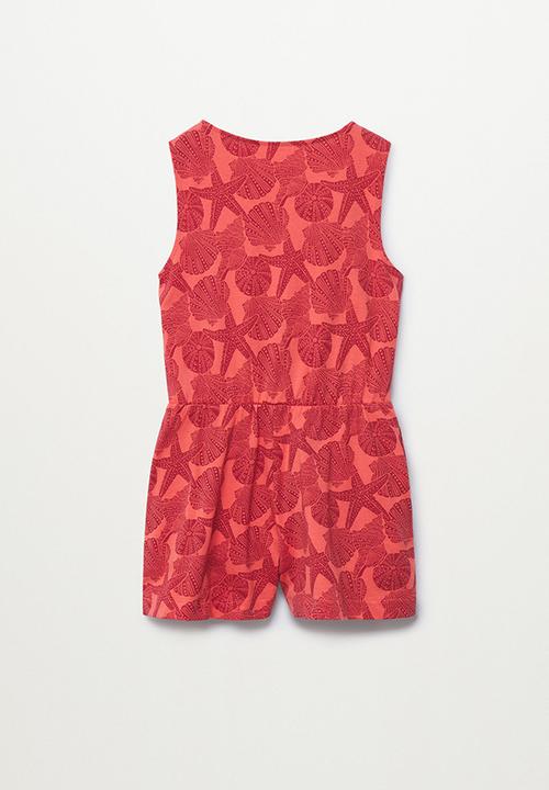 MANGO - Playsuit saray - red