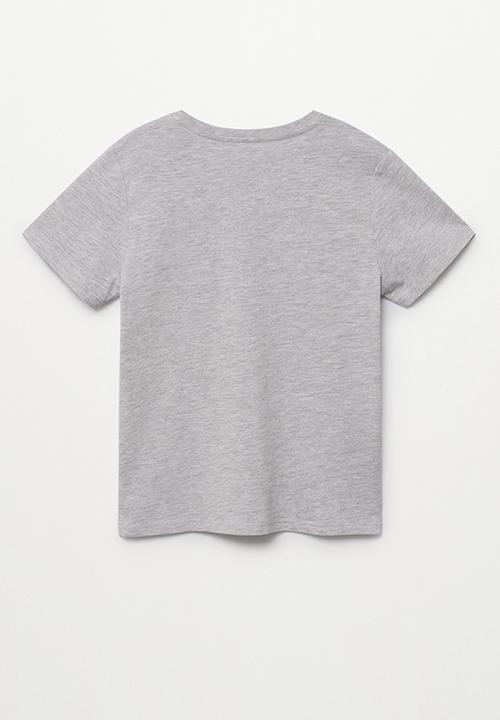 MANGO - T-shirt east - grey 