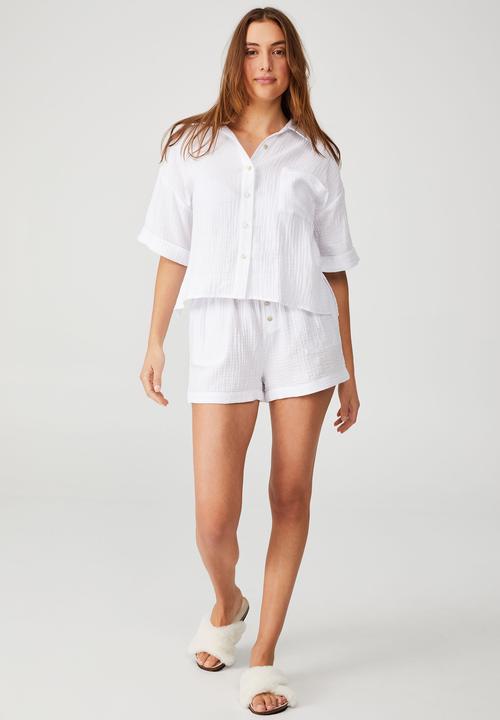 Cotton On - Pre party woven set - white