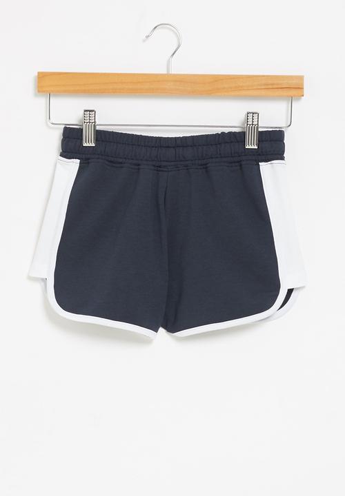 Rebel Republic - Unbrushed fleece short - navy