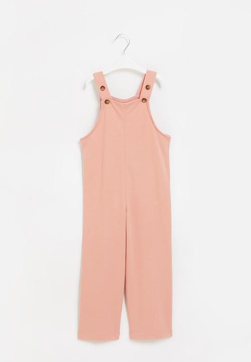 Superbalist Kids - Fleece dungaree - pink