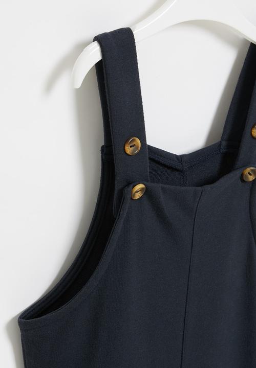 Superbalist Kids - Fleece dungaree - navy