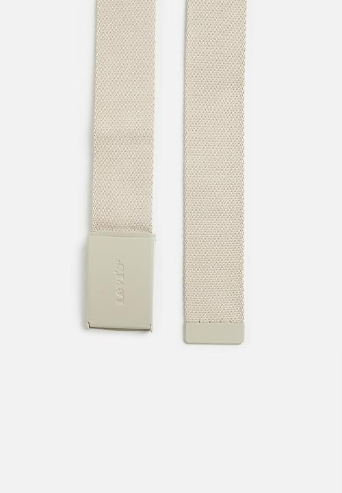 Levi’s® - Levis wordmark web belt 23 - beige