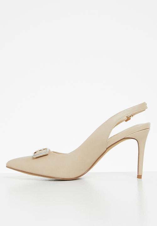 POLO - Abby contrast sling back court - cream