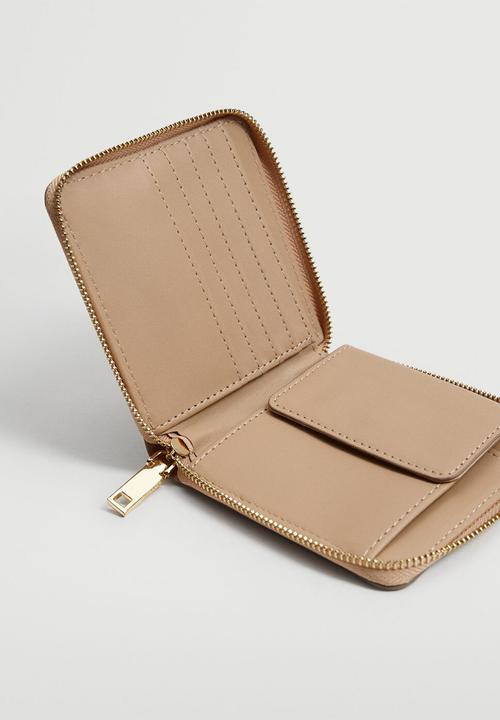 MANGO - Croc-effect wallet - neutral