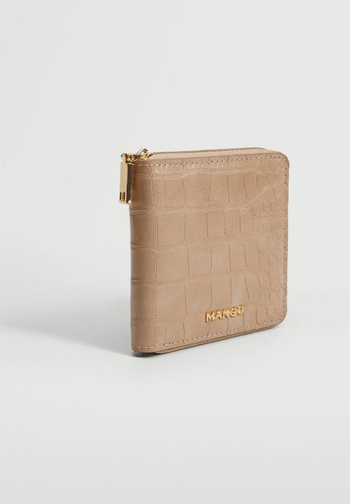 MANGO - Croc-effect wallet - neutral