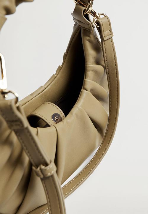 MANGO - Round small bag - olive green