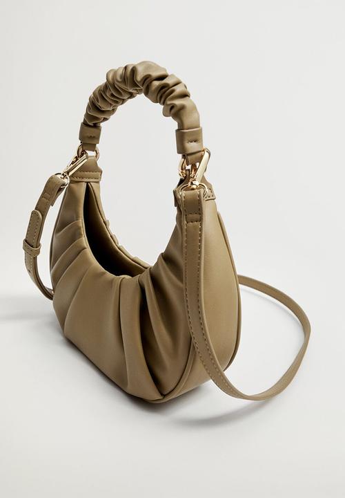 MANGO - Round small bag - olive green