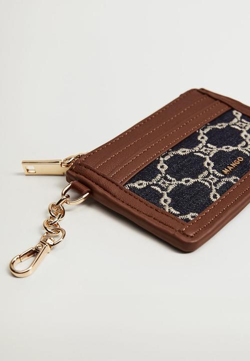 MANGO - Embroidered chains wallet - dark navy