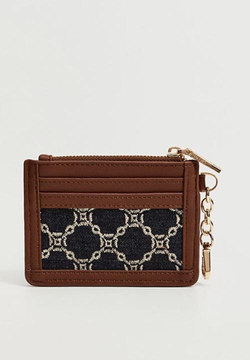 MANGO - Embroidered chains wallet - dark navy