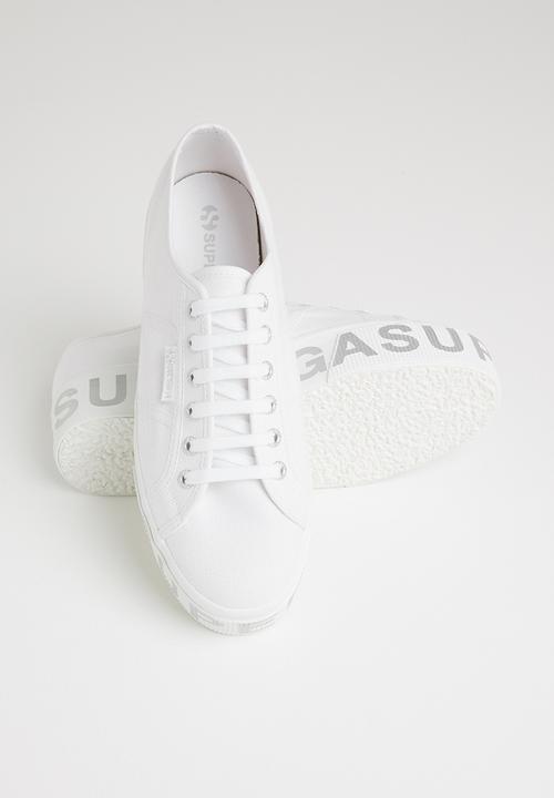 SUPERGA - 2790 cotlettering  bold lettering platfrom - white/silver