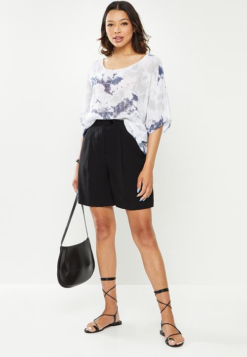 Stella Morgan - Tie dye oversized top - cream