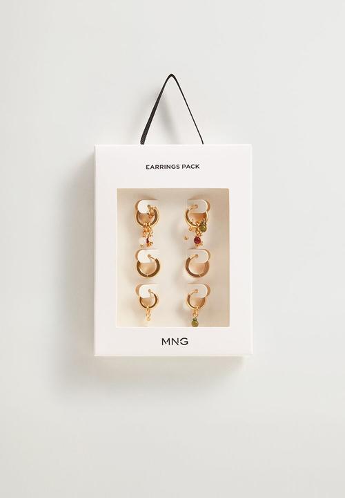 MANGO - Mixed earring set / gold