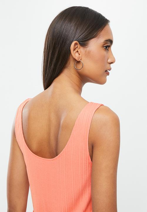 MANGO - Top cintia - coral