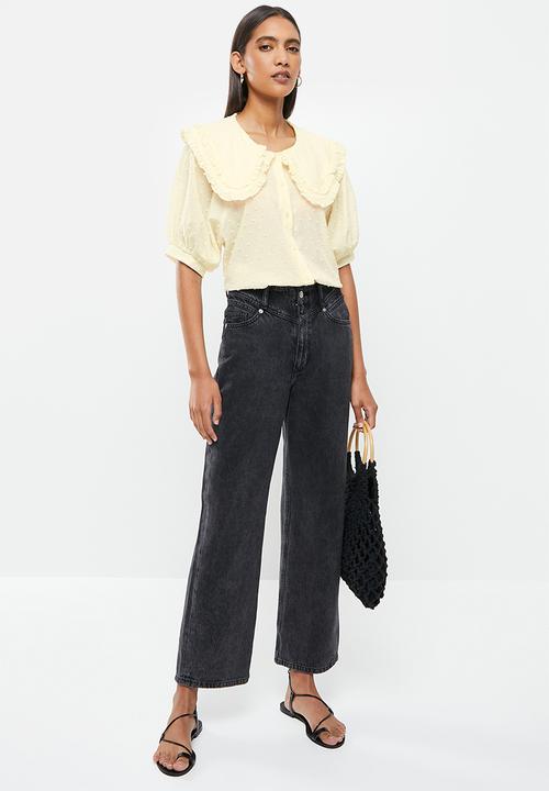 MANGO - Blouse amarilla - light yellow