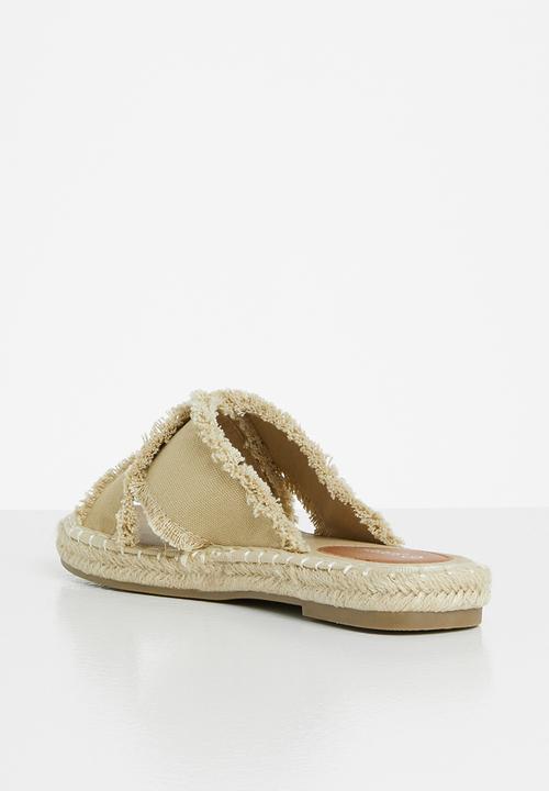 Superbalist - Lolly espadrille slide sandal - natural