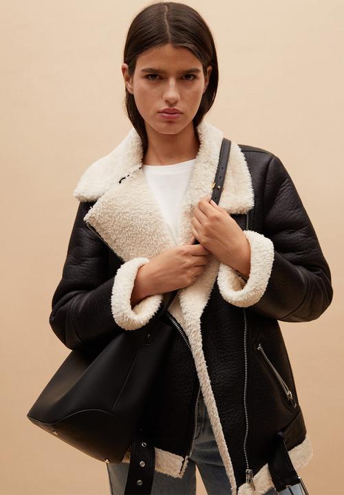 MANGO - Minimalist bag - black
